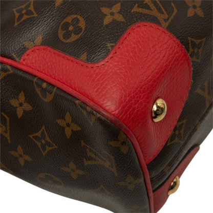 Louis Vuitton Monogram Estrella Tote Shoulder Bag Brown Cerise Red Leather — view 5