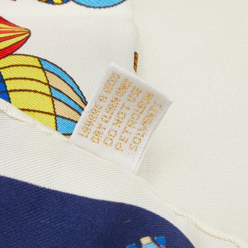 Gucci Balloon Print Scarf Large White Multicolor Silk — view 6