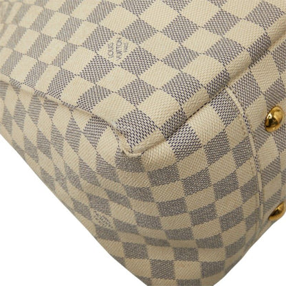 Louis Vuitton Damier Azur Artsy MM Tote White Leather — view 7