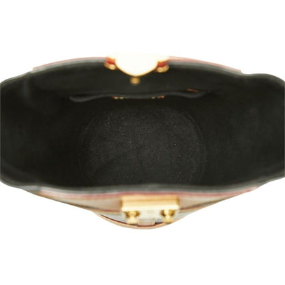 Louis Vuitton Monogram Duffle 2-Way Shoulder Bag Brown Leather — view 6
