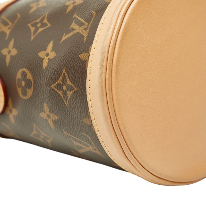 Louis Vuitton Monogram Duffle 2-Way Shoulder Bag Brown Leather — view 5