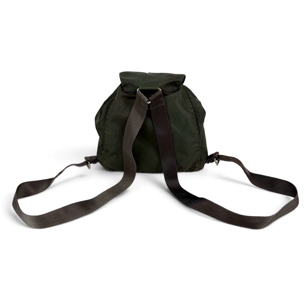Prada Triangle Logo Backpack Tessuto Nylon — view 4