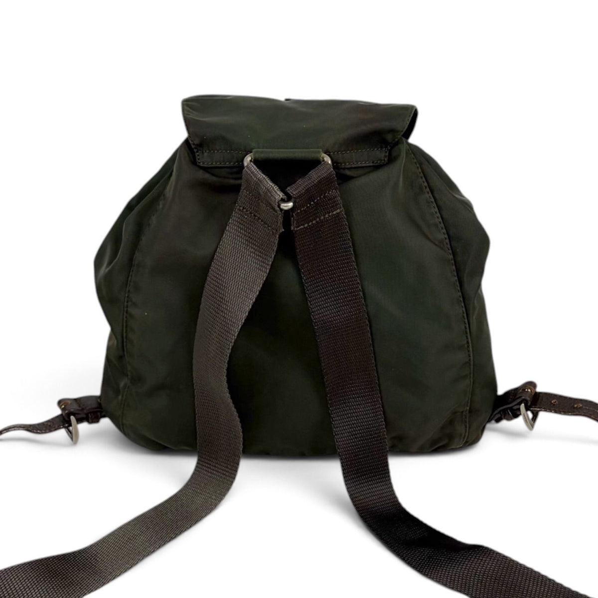 Prada Triangle Logo Backpack Tessuto Nylon — view 3