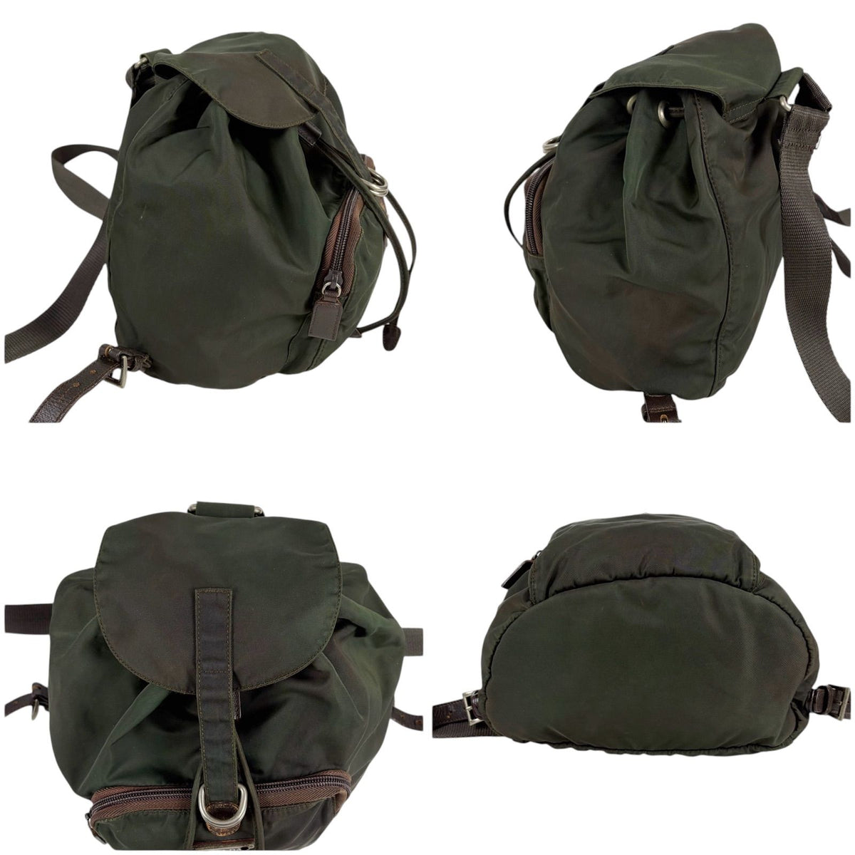 Prada Triangle Logo Backpack Tessuto Nylon — view 5