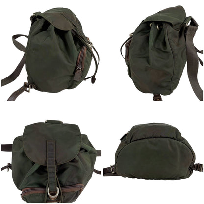Prada Triangle Logo Backpack Tessuto Nylon — view 5