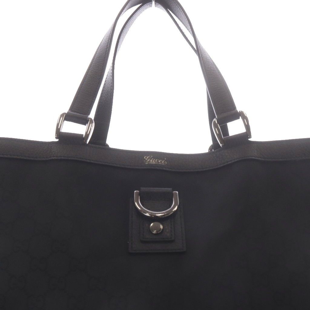 Gucci Abbey GG Canvas Tote Handbag Black — view 3