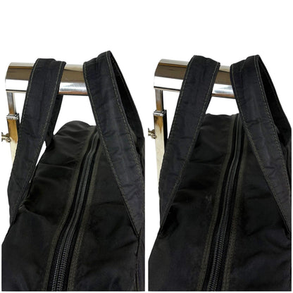 Prada Triangle Logo Mini Boston Bag Nero — view 6