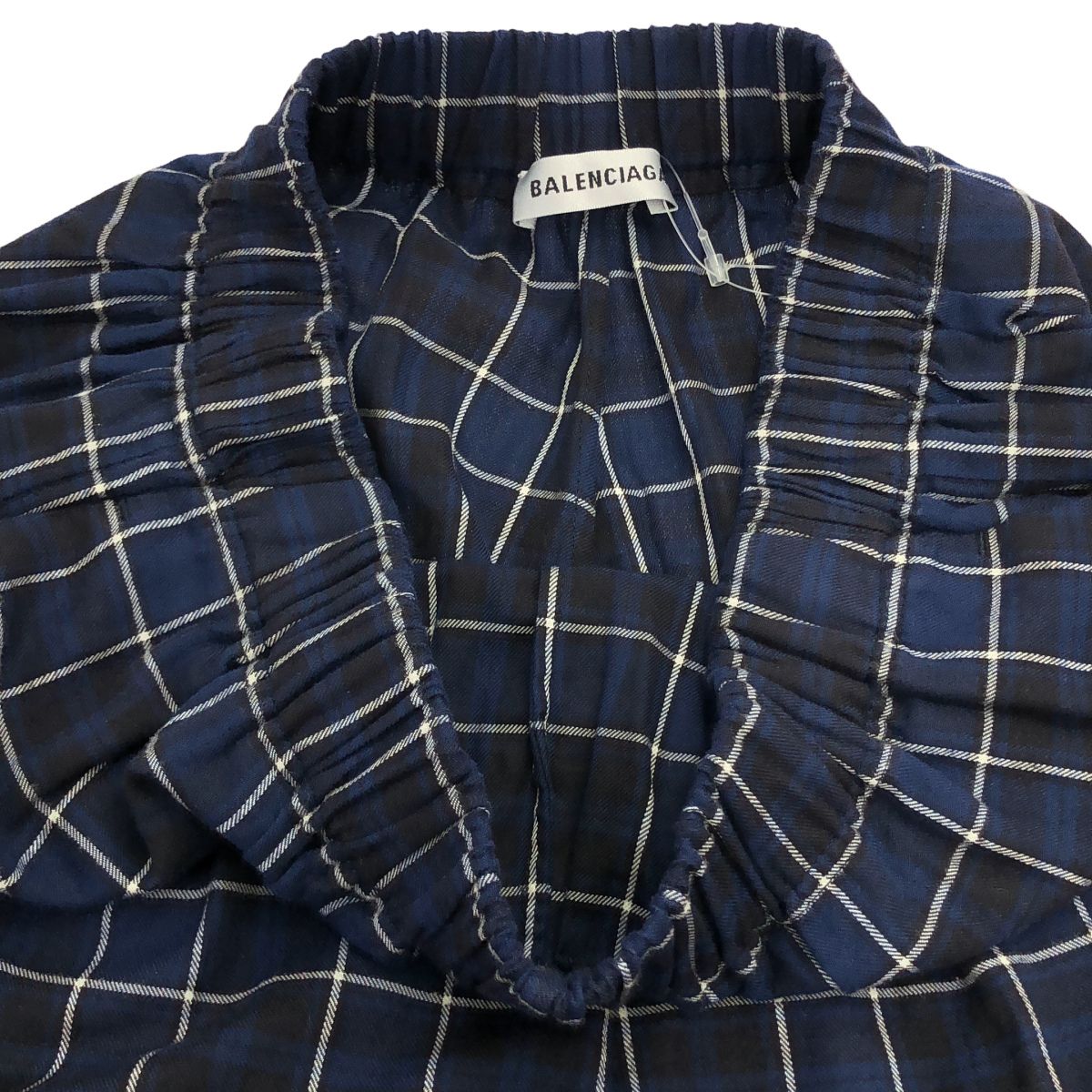 Balenciaga Check Easy Pants Navy 34 — view 4