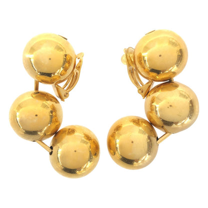 Balenciaga Ball Earrings Set Gold — view 2