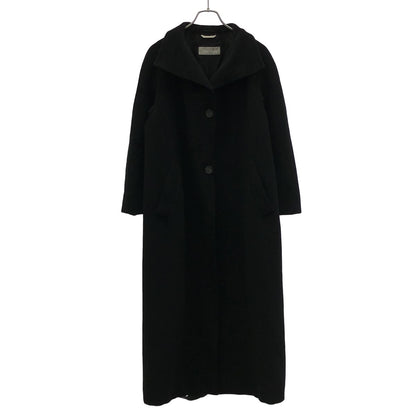 Max Mara High Neck Wool Coat Black 40