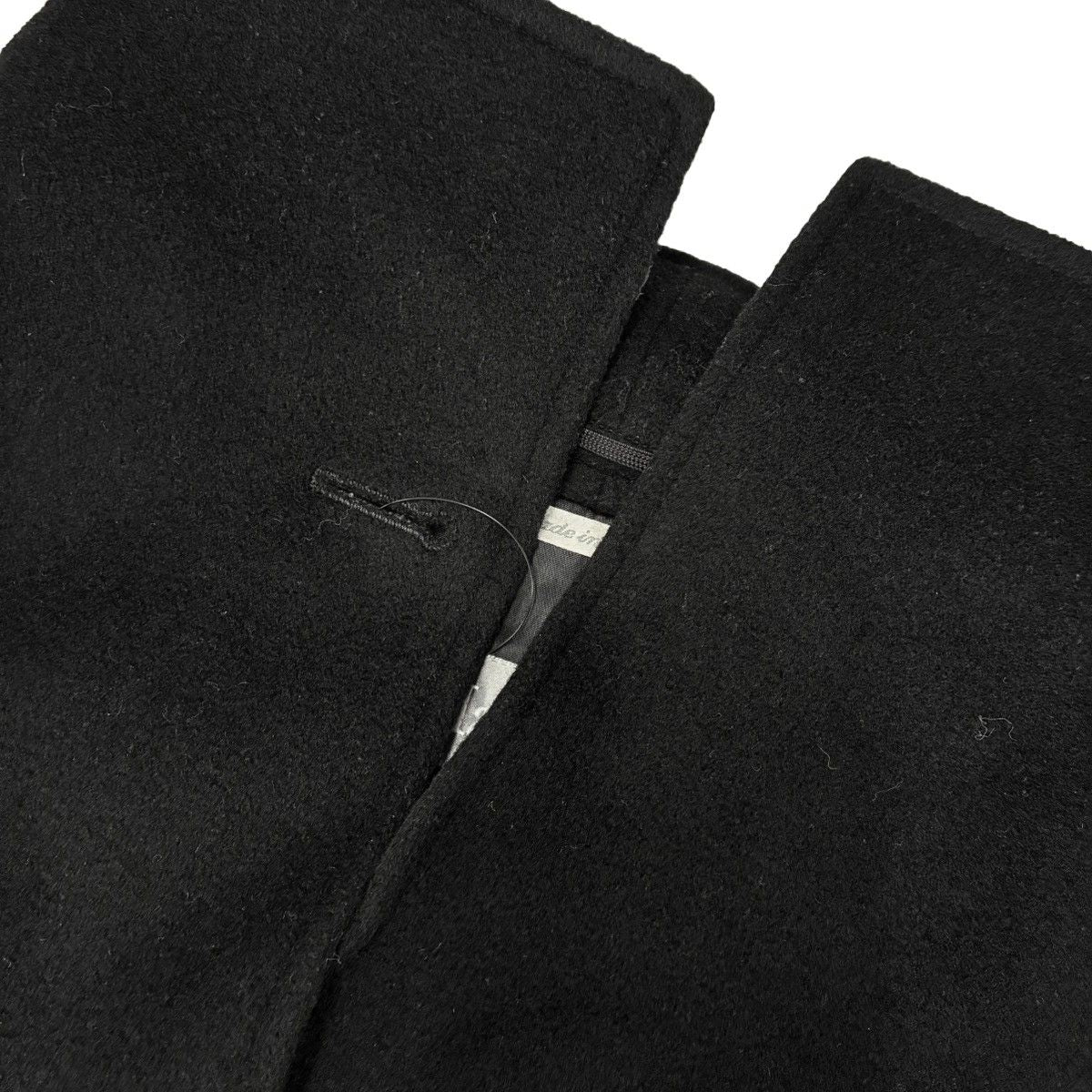Max Mara High Neck Wool Coat Black 40 — view 7