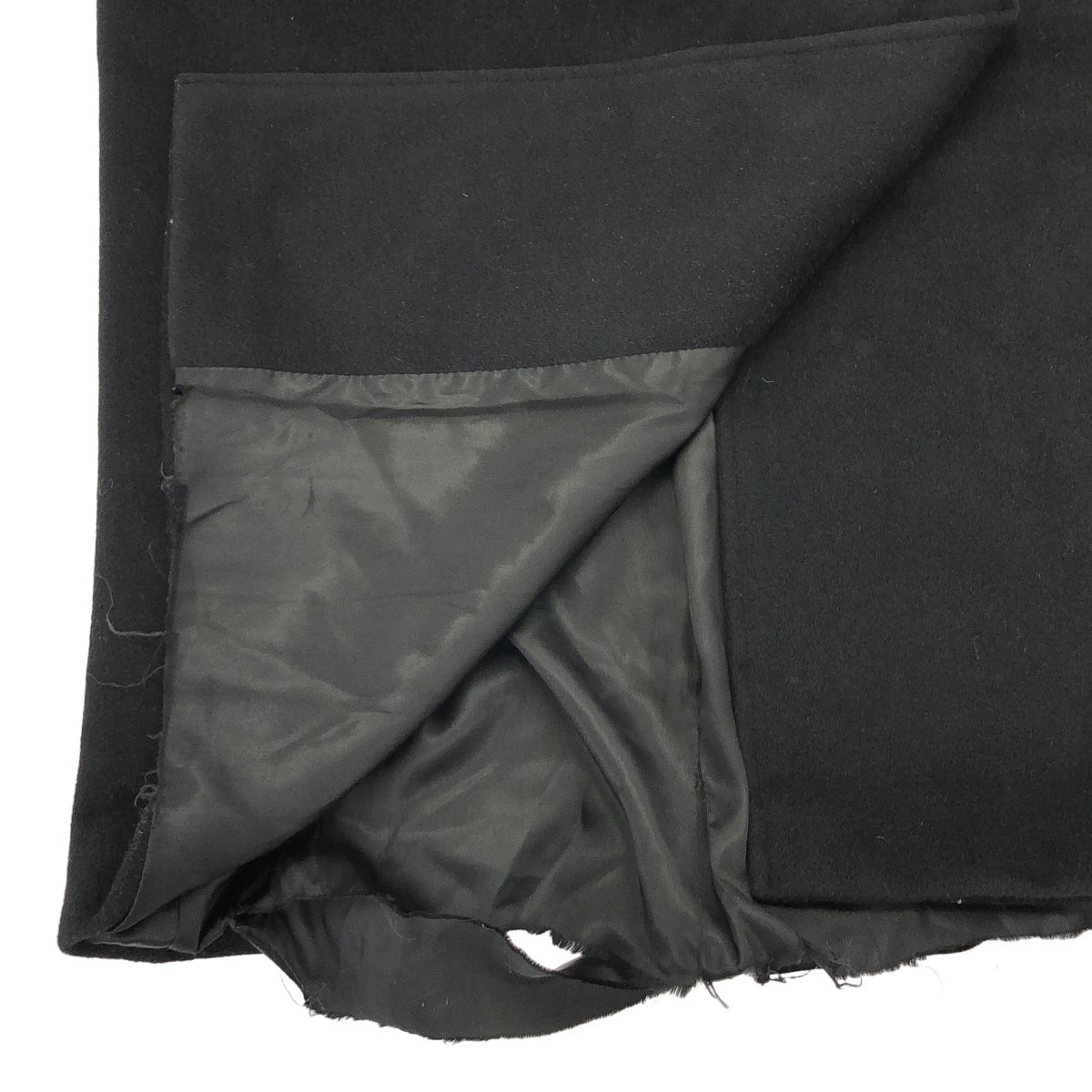 Max Mara High Neck Wool Coat Black 40 — view 6