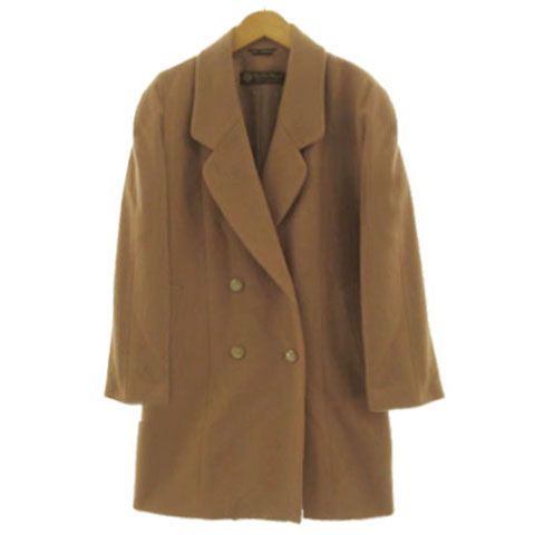 Loro Piana Pure Cashmere Double Breasted Coat 100% Brown