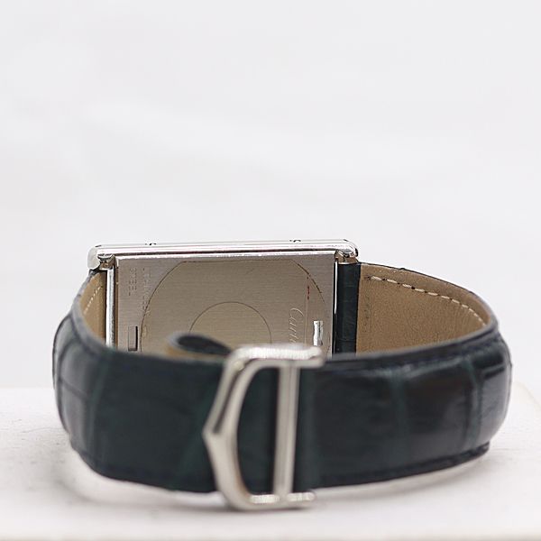 Cartier Tank Basculant Small Seconds White Dial Watch — view 4