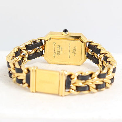 Chanel Premiere D Cut Glass Black Dial Watch — view 4