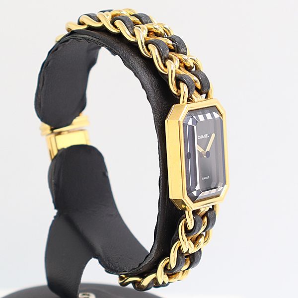 Chanel Premiere D Cut Glass Black Dial Watch — view 2
