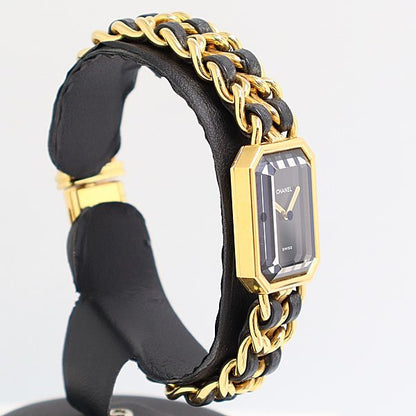 Chanel Premiere D Cut Glass Black Dial Watch — view 2