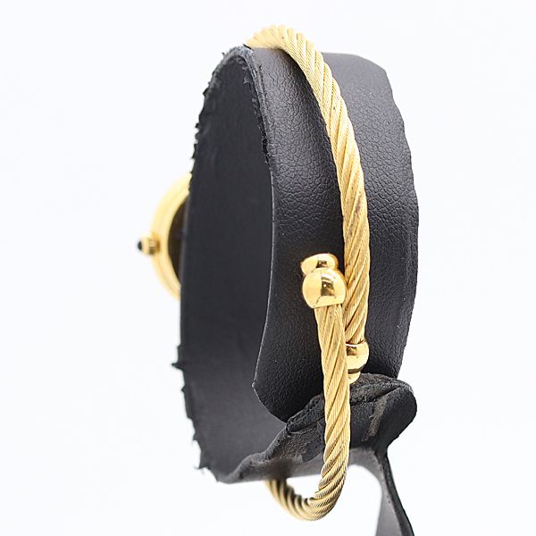 Gucci Black Dial Bangle Watch — view 3