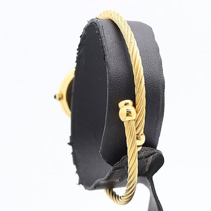 Gucci Black Dial Bangle Watch — view 3