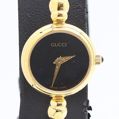 Gucci Black Dial Bangle Watch