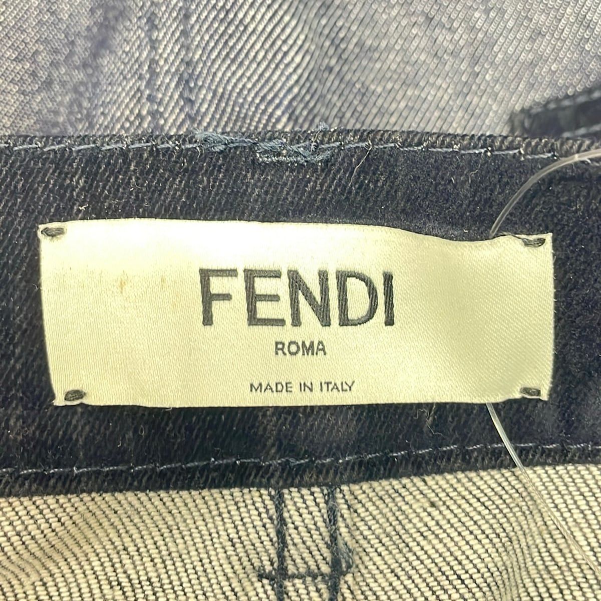 Fendi Skirt M Dark Navy Denim 40 — view 3
