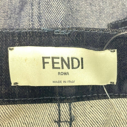 Fendi Skirt M Dark Navy Denim 40 — view 3