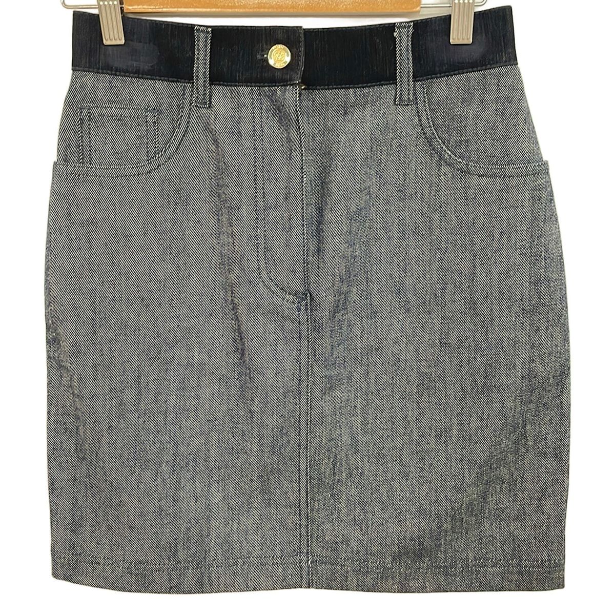 Fendi Skirt M Dark Navy Denim 40