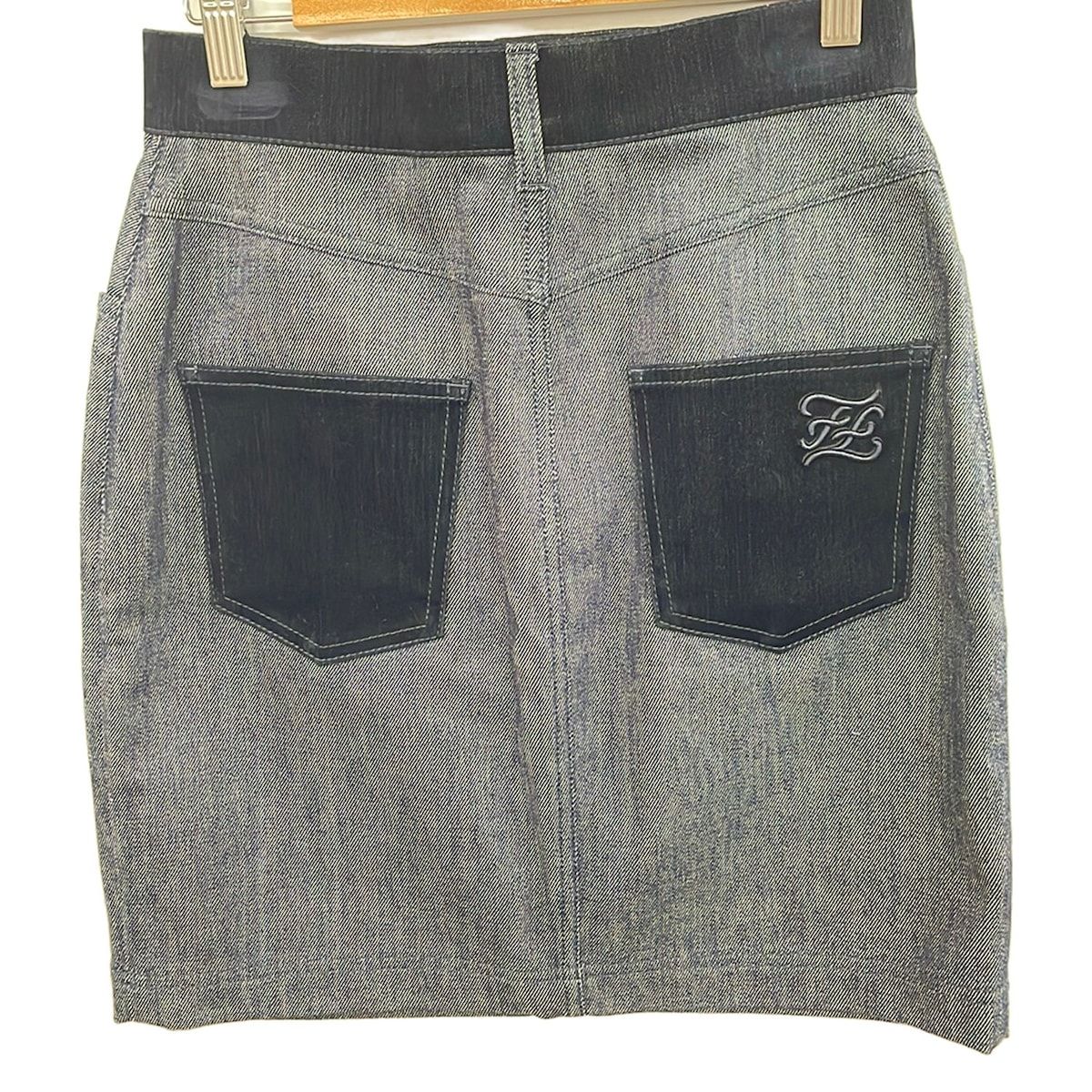 Fendi Skirt M Dark Navy Denim 40 — view 2