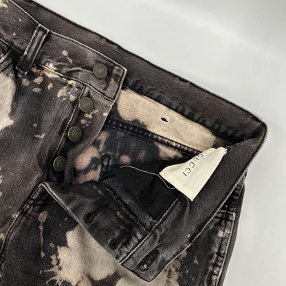 Gucci Gray Bleached Denim Pants 32 Jeans — view 8