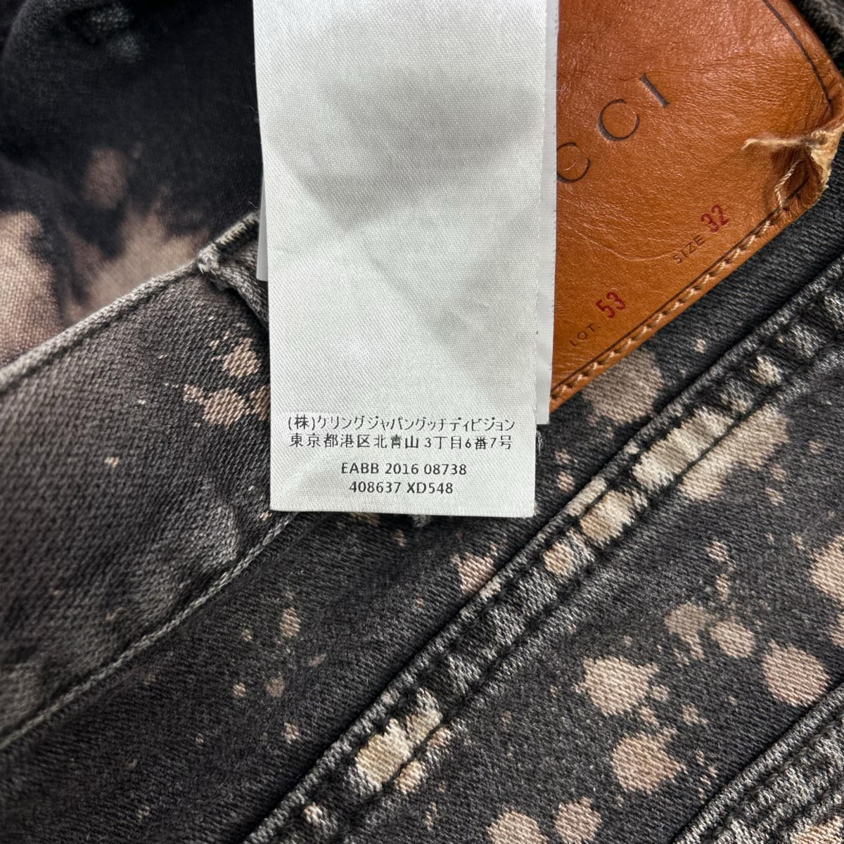 Gucci Gray Bleached Denim Pants 32 Jeans — view 7