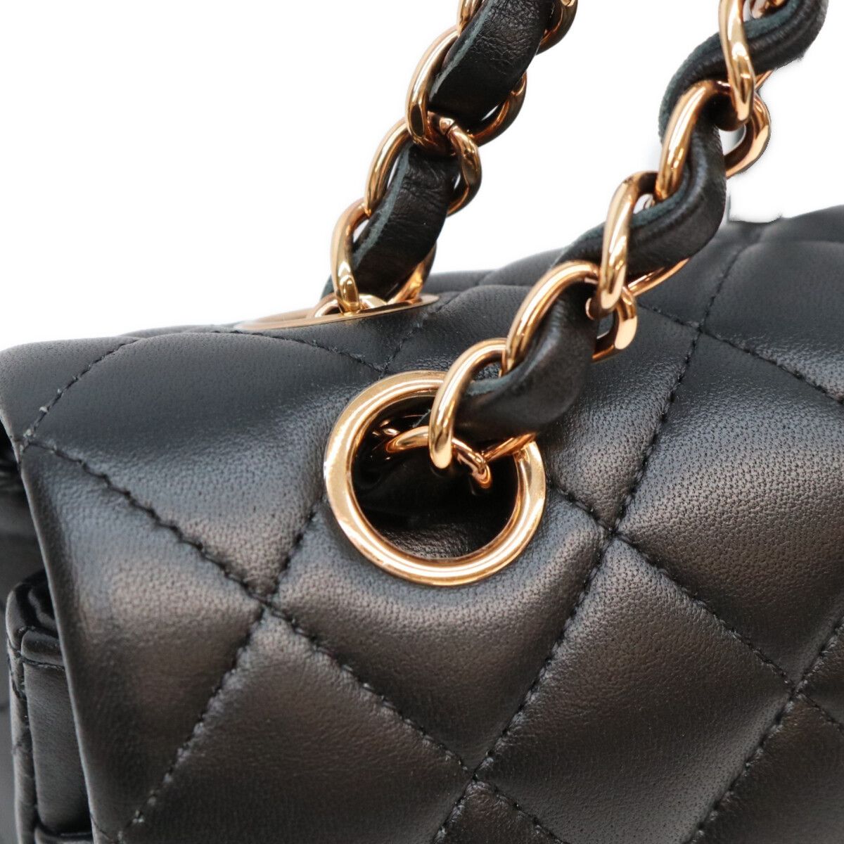 Chanel Black Lambskin PG Quilted 25 Shoulder Bag — view 7