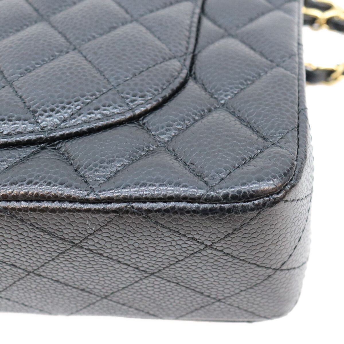 Chanel Black Caviar Quilted 23 Shoulder Bag — view 6