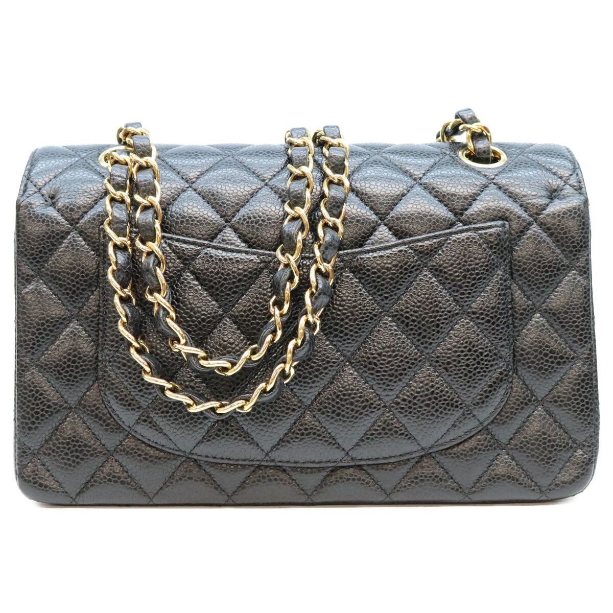 Chanel Black Caviar Quilted 23 Shoulder Bag — view 3