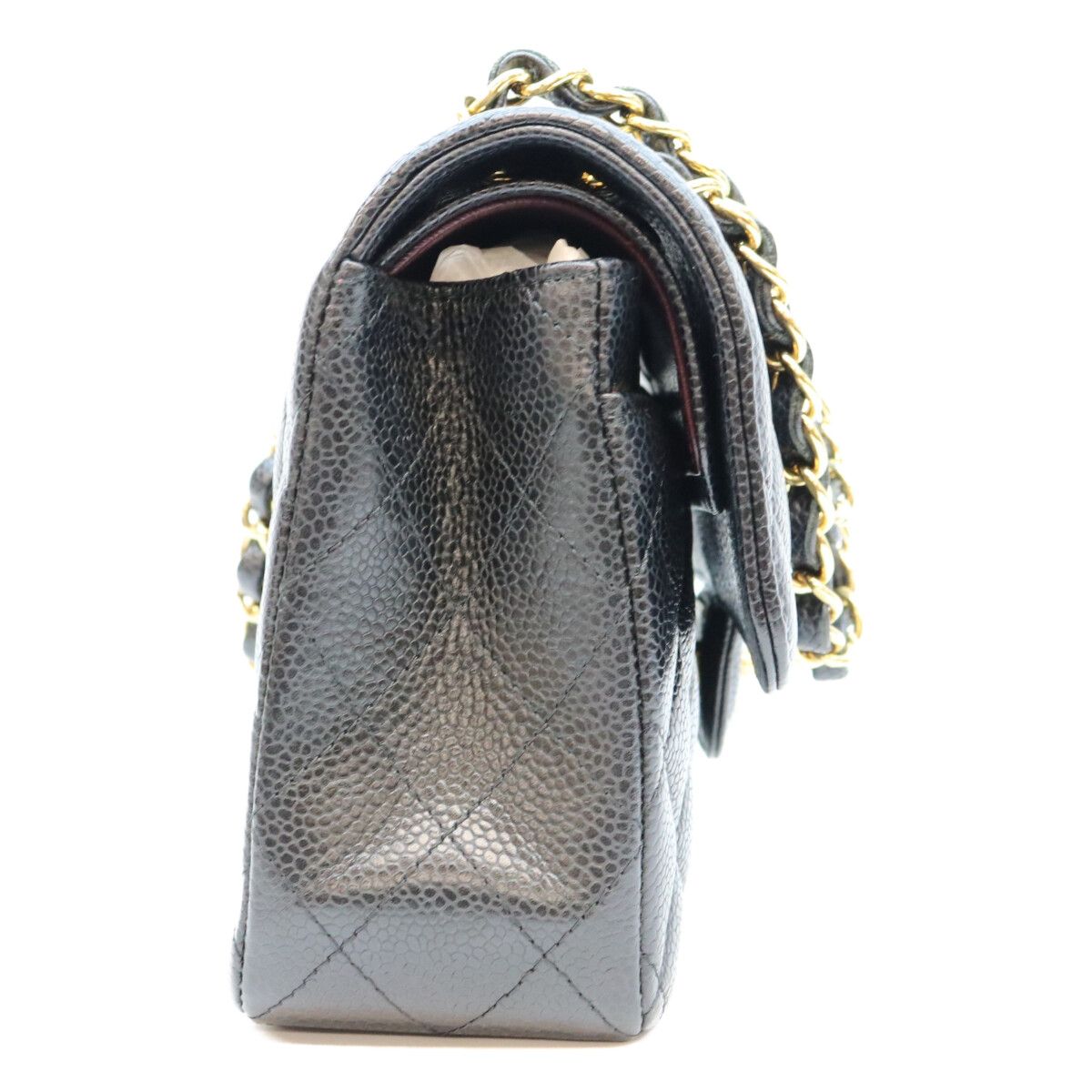 Chanel Black Caviar Quilted 23 Shoulder Bag — view 4