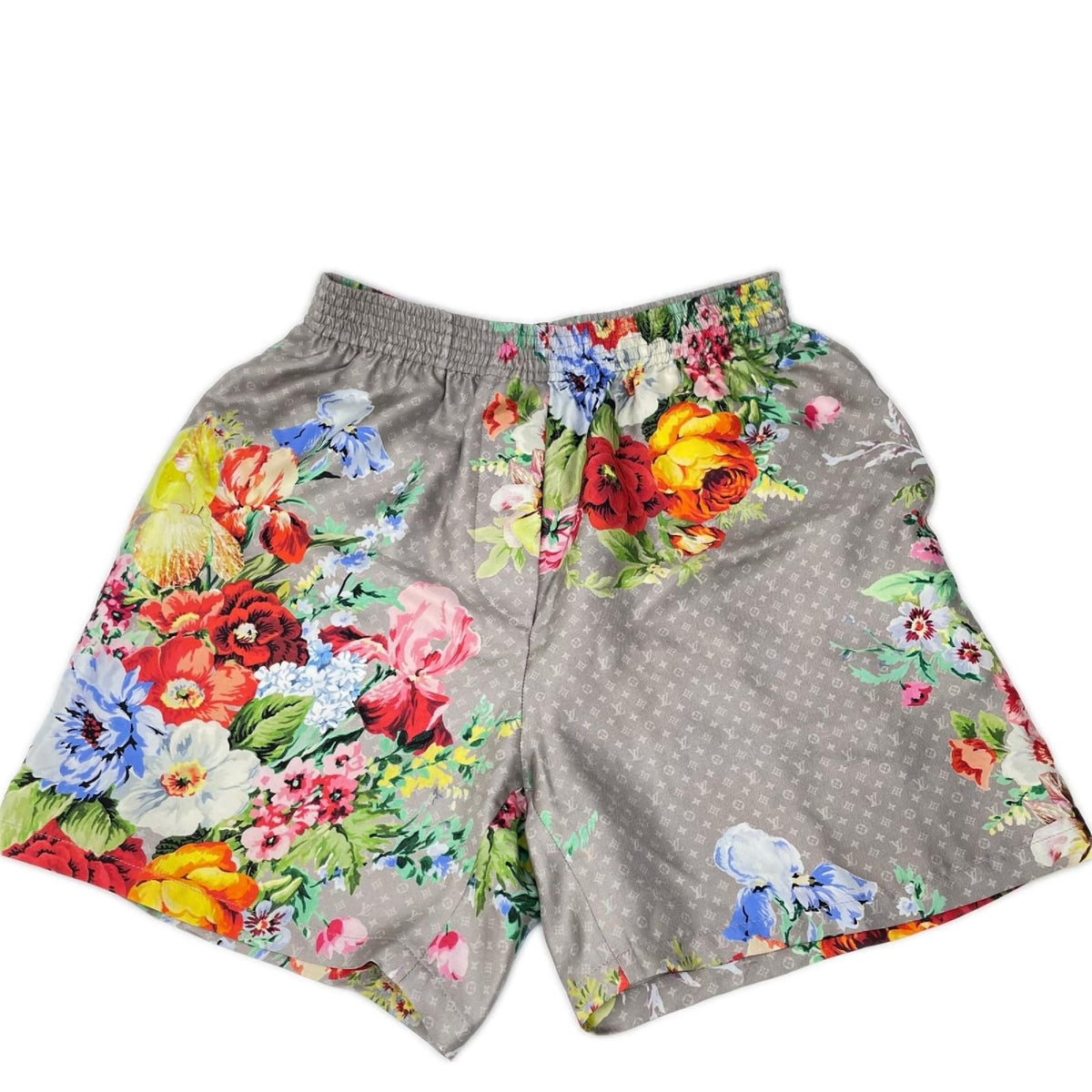 Louis Vuitton Silk Monogram Flowerer Shorts 34