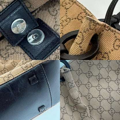 Gucci Bag Handbag Canvas Brown — view 8