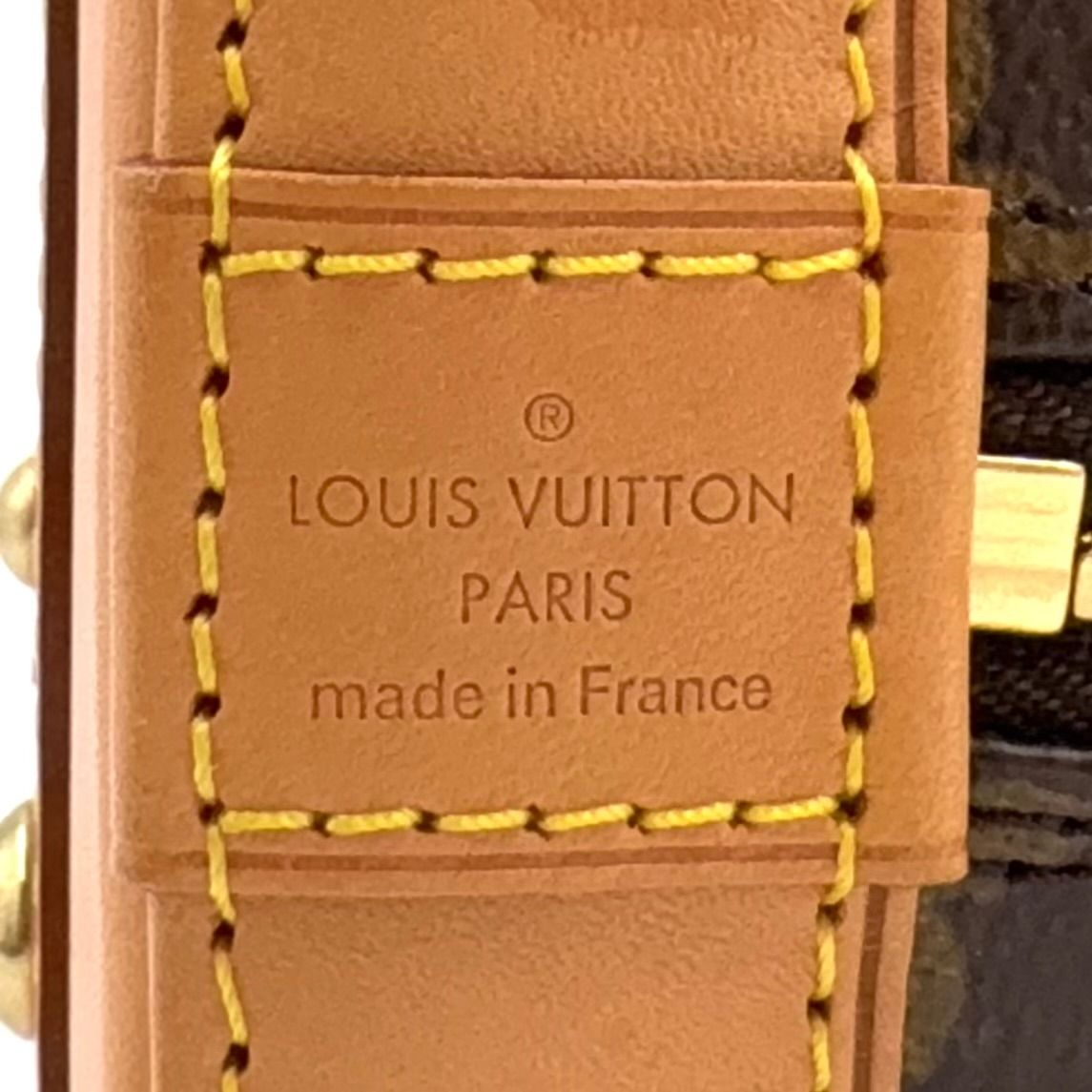 Louis Vuitton Alma BB Monogram Leather Brown Light Handbag Gold — view 4