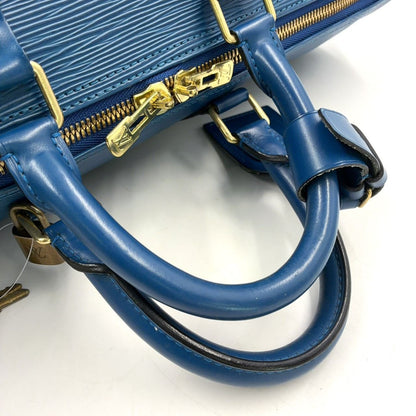 Louis Vuitton Keepall 45 Epi Toledo Blue Leather Boston Bag Gold — view 6