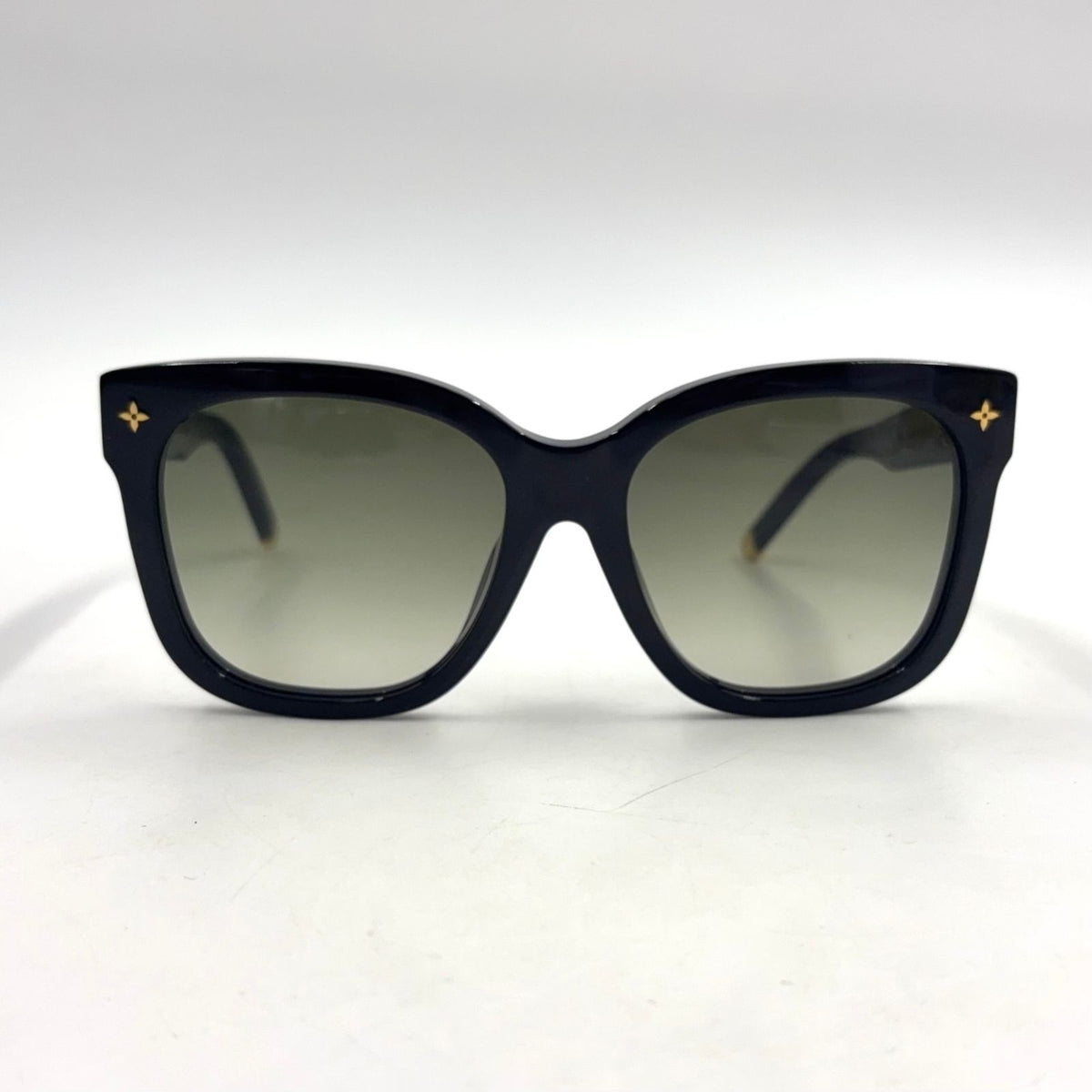 Louis Vuitton My Monogram Cat Eye Acetate Metal Gold Black Sunglasses Eyewear