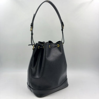 Louis Vuitton Noe Epi Noir Leather Black Shoulder Bag Gold — view 2