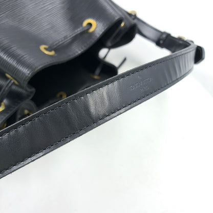Louis Vuitton Noe Epi Noir Leather Black Shoulder Bag Gold — view 5