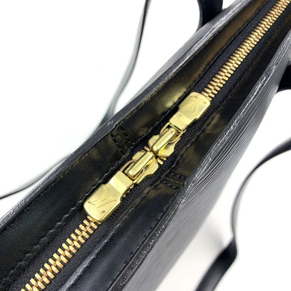 Louis Vuitton Lussac Epi Noir Leather Black Shoulder Bag Gold — view 6