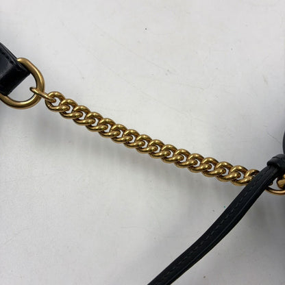 Gucci GG Marmont Quilted Leather Black Shoulder Bag Gold — view 7
