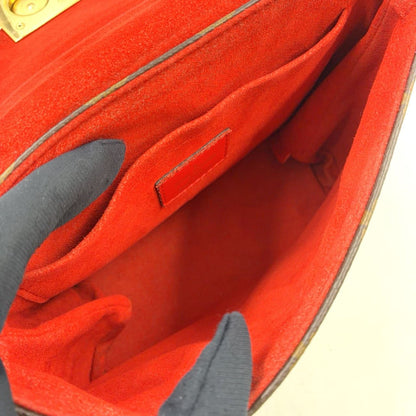 Louis Vuitton Locky BB 2-Way Shoulder Leather Brown Red Handbag Gold — view 3
