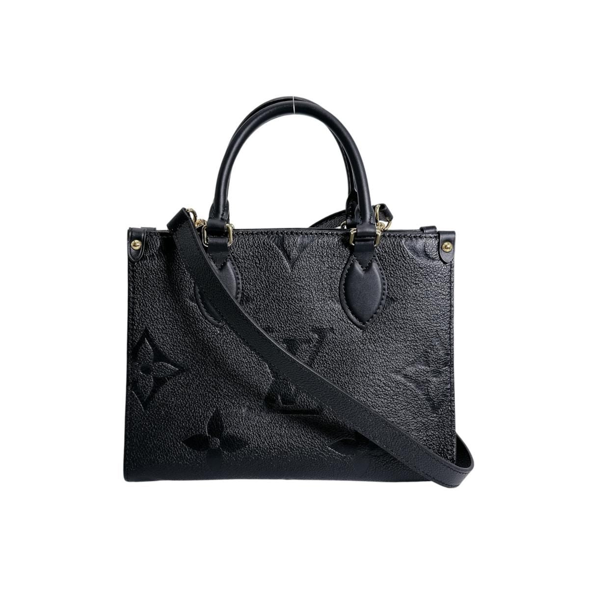 Louis Vuitton Monogram Empreinte Handbag on the Go PM Tote Noir — view 2