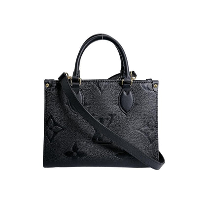 Louis Vuitton Monogram Empreinte Handbag on the Go PM Tote Noir — view 2