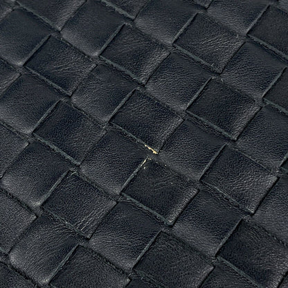 Bottega Veneta Shoulder Bag Intrecciato Leather Navy — view 4