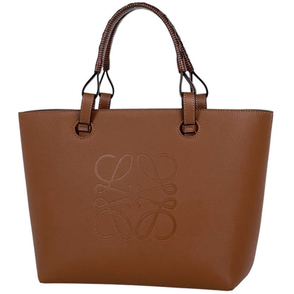 Loewe Handbag Anagram 2-Way Leather Brown
