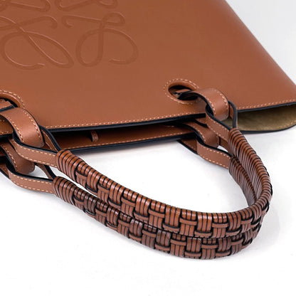 Loewe Handbag Anagram 2-Way Leather Brown — view 4