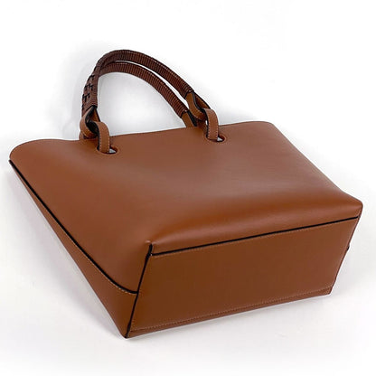 Loewe Handbag Anagram 2-Way Leather Brown — view 2